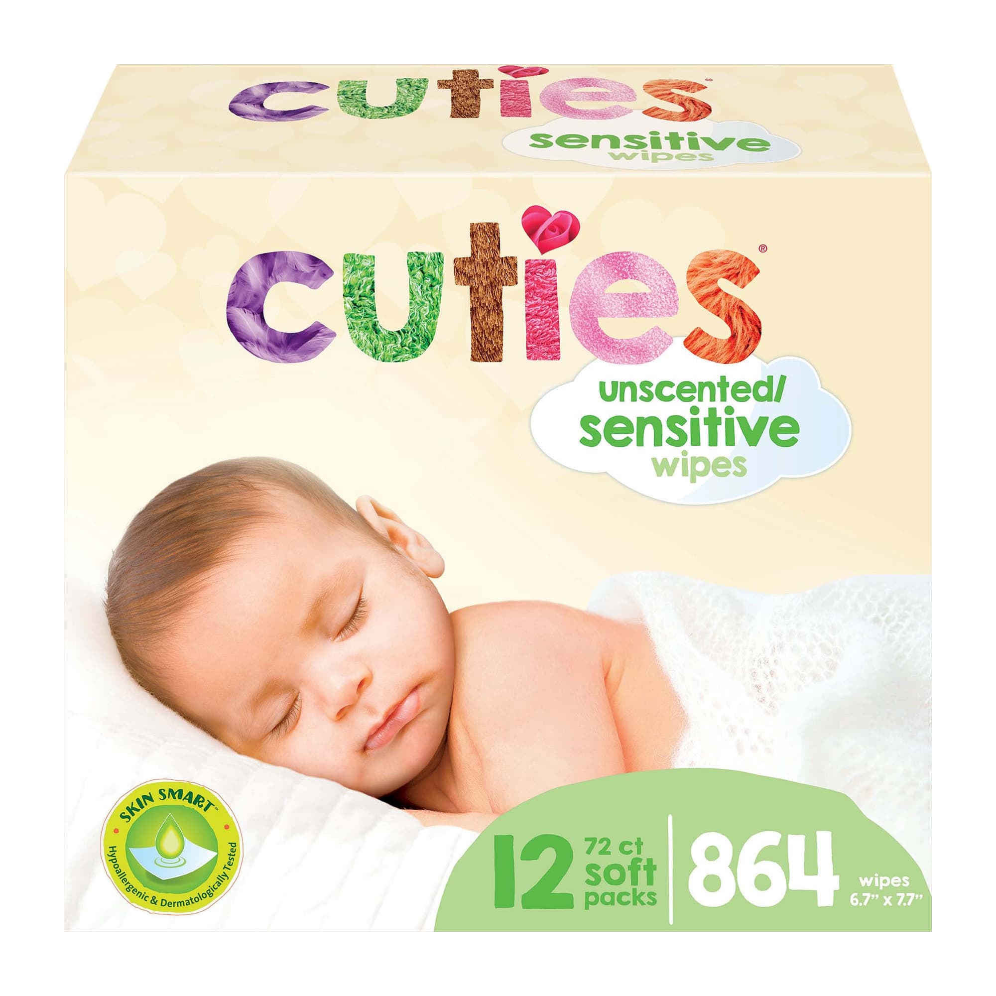 Cuties Sensitive Baby Wipes - Image 2