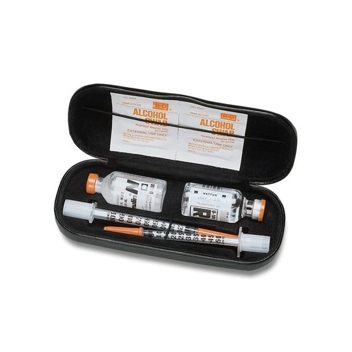 DI Case Eyeglass Style Insulin Protector - Black