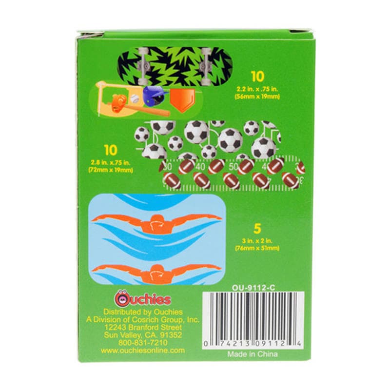 Ouchies Sportz Adhesive Bandages for Kids, 25 Count - Box of 25 - Image 3