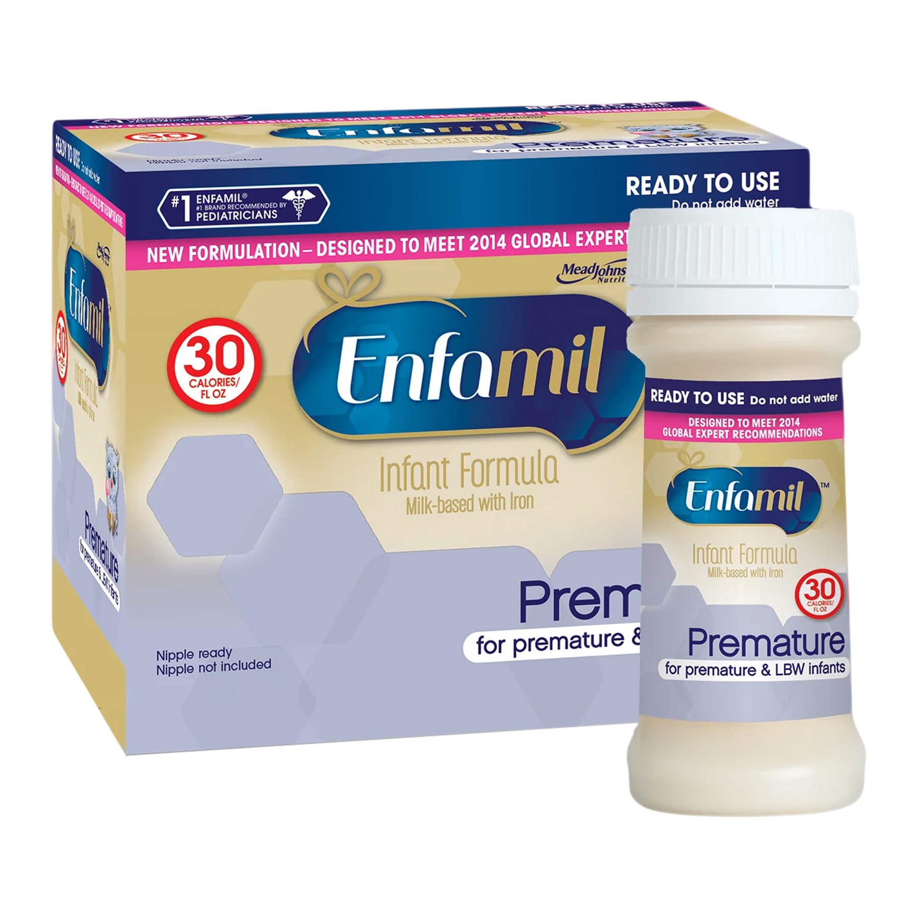 Enfamil Premature Infant Formula with Iron, 30 Cal, 2 oz - Case of 48 - Image 1