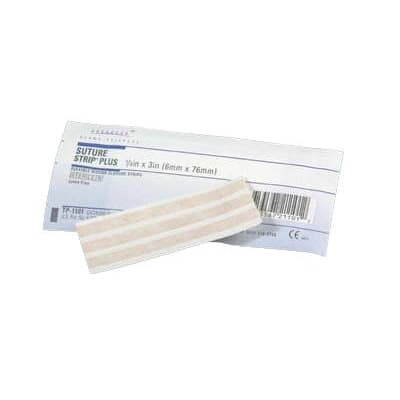 Suture Strip Plus Flexible Wound Closure Strips, 1/8 x 3 Inch - Box of 50 - Image 1