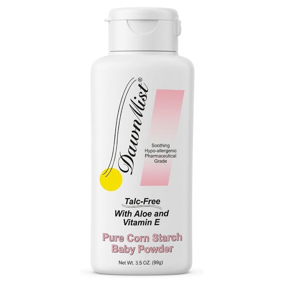 DawnMist Pure Corn Starch Baby Powder, 3-1/2 oz - Each - Image 1