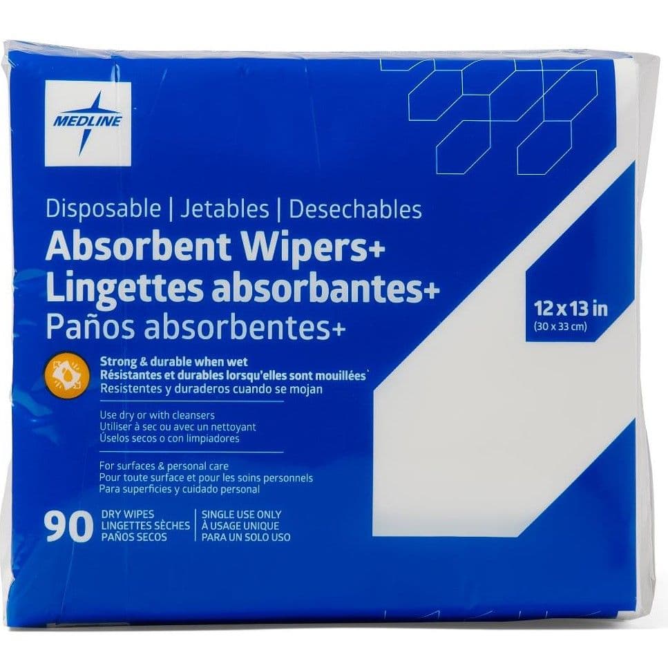 Medline Absorbent Wipers+ Dry Wipes - Image 2