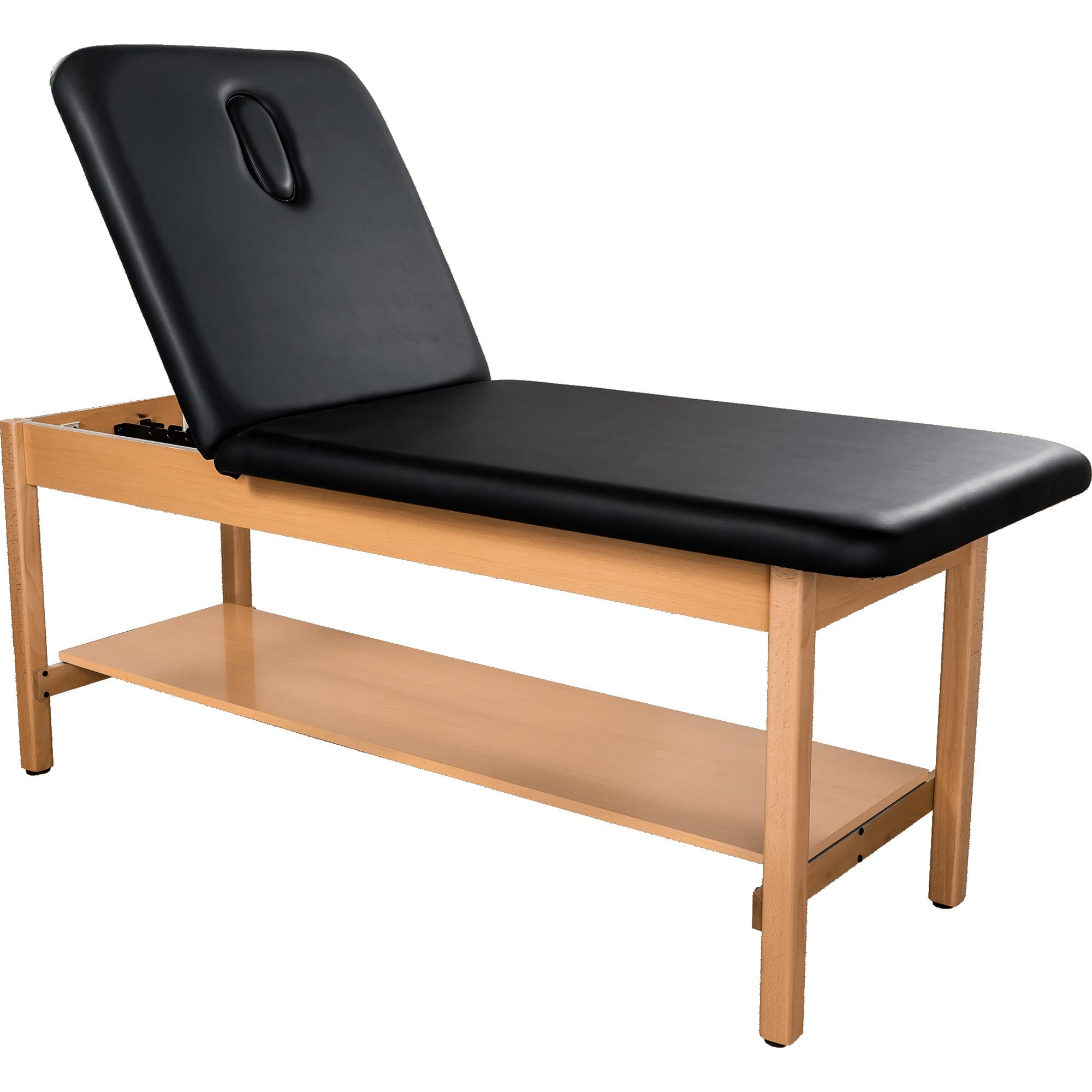 Hausmann Timber Solid Wood Treatment Table with H-Brace