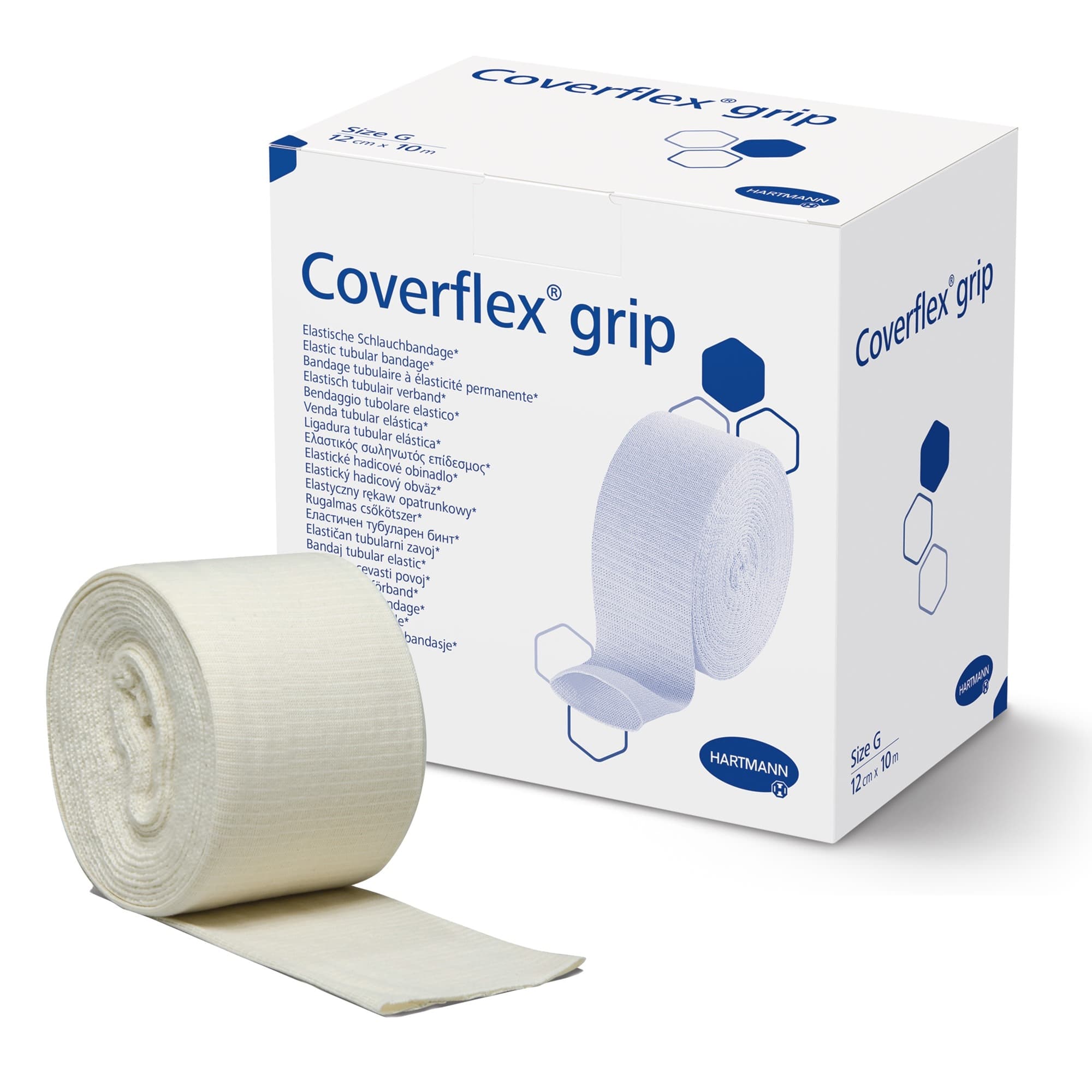 Hartmann Coverflex Grip Elastic Tubular Support Bandage Size G, 4.7 Inch x 11 Yard - Image 1