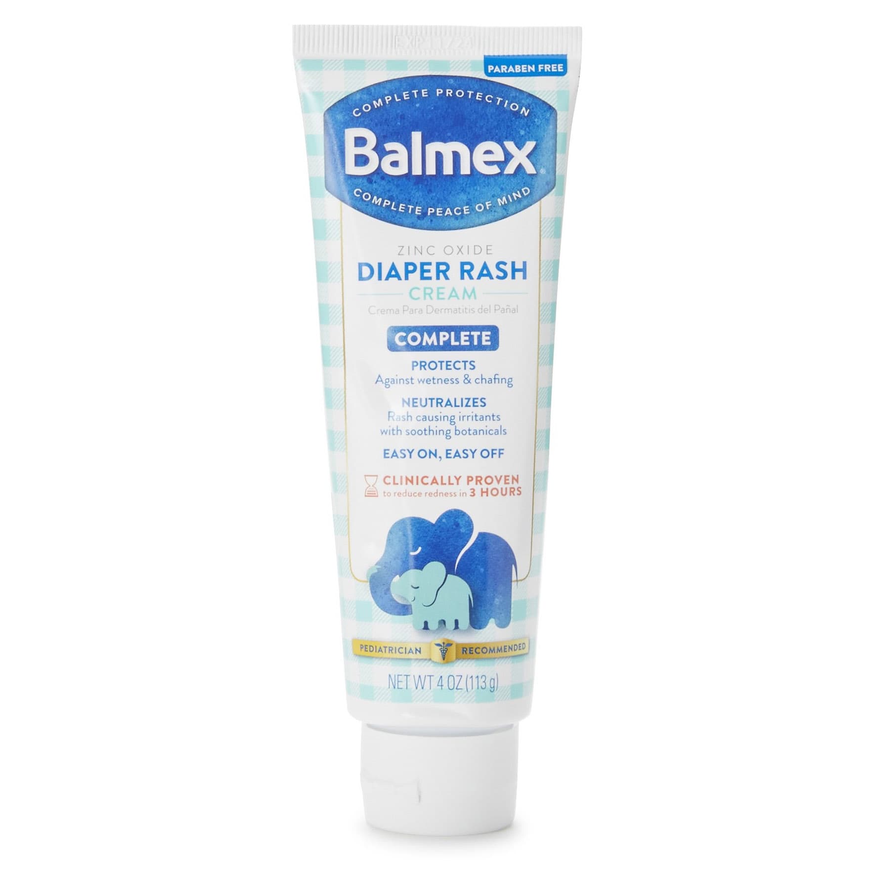 Balmex Zinc Oxide Diaper Rash Treatment Cream - Image 2
