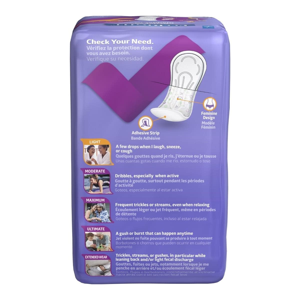 FitRight ActivEdge Women's Bladder Control Pads - Image 2