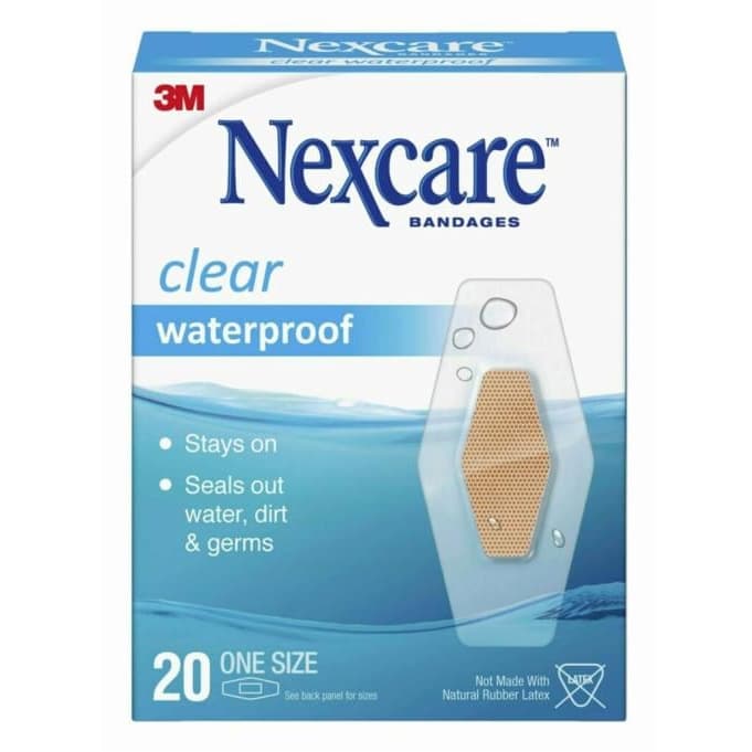 3M Nexcare Waterproof Bandage, Size One, 20 Count - Box of 1