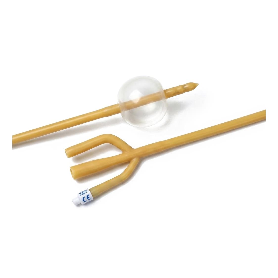 Lubricath 3-Way Specialty Foley Catheter, Medium Round Tip, 30cc, 26 Fr - Each - Image 1
