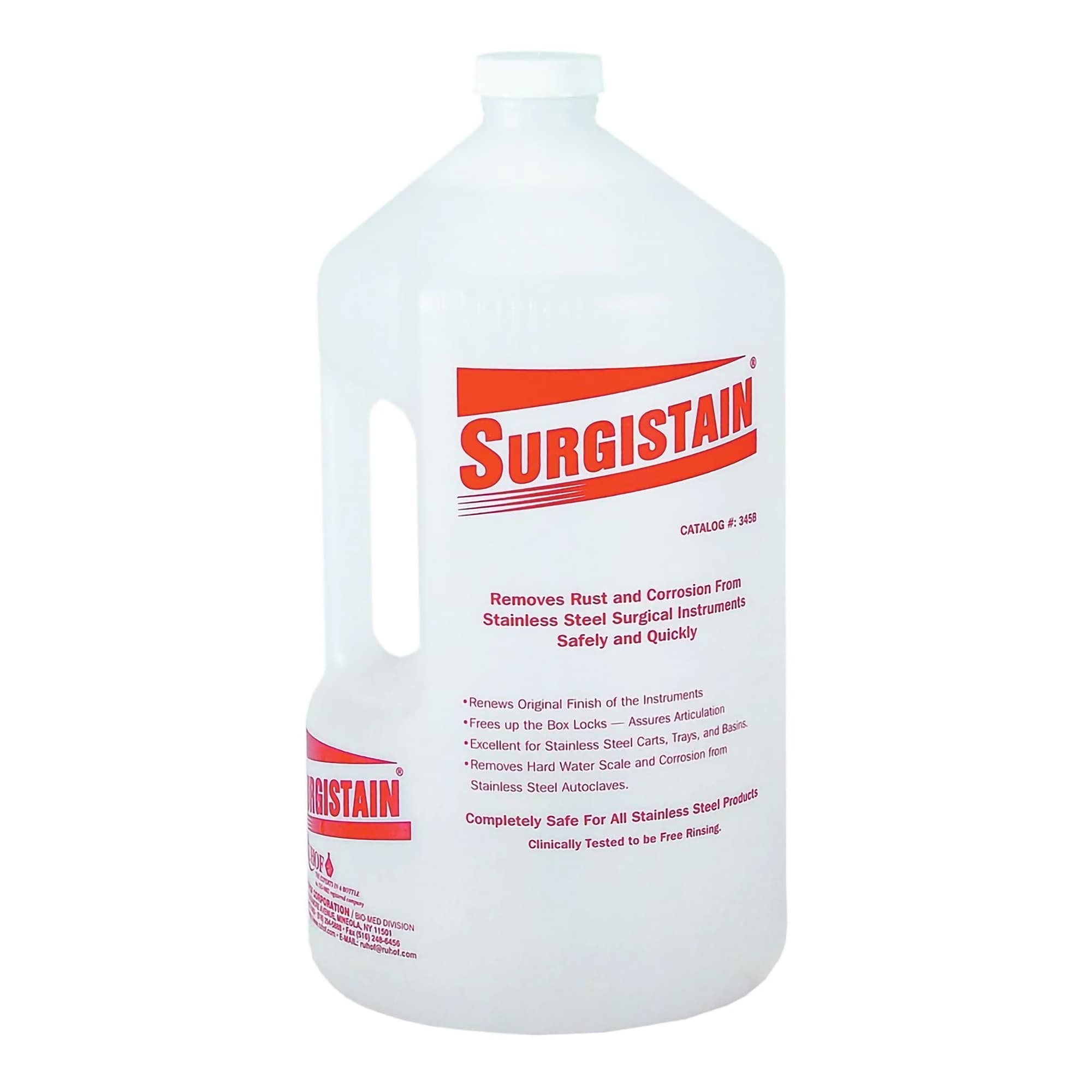 Surgistain Instrument Rust and Stain Remover Jug, 1 Gallon - Each - Image 1