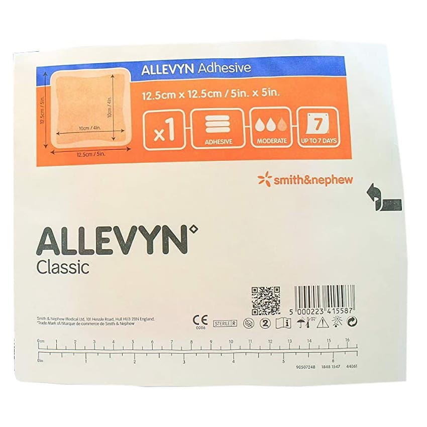 Allevyn Adhesive Hydrocellular Dressing 5" x 5" - Image 1