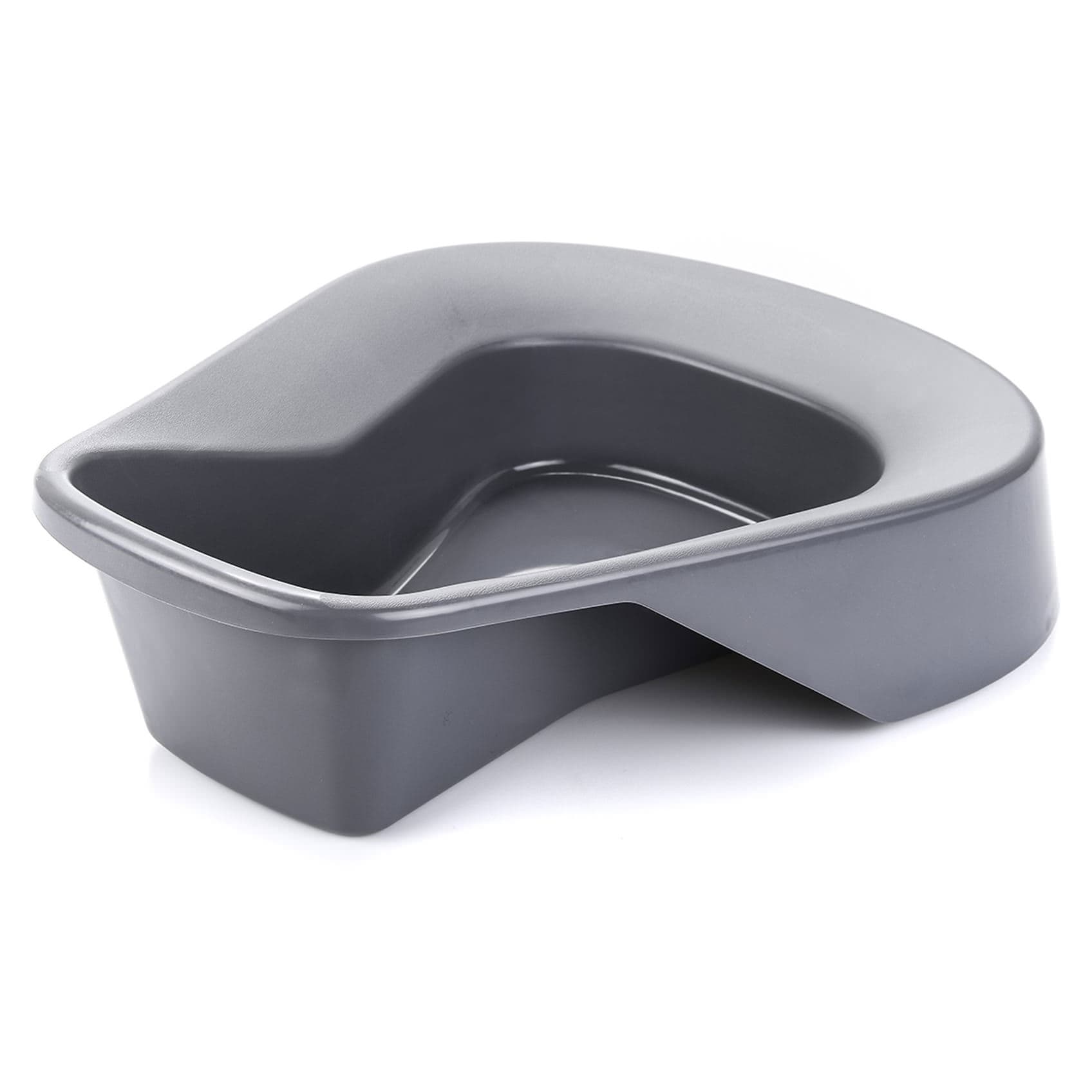 McKesson Pontoon Bedpan Graphite 15 L Inch Single Patient Use - Image 3