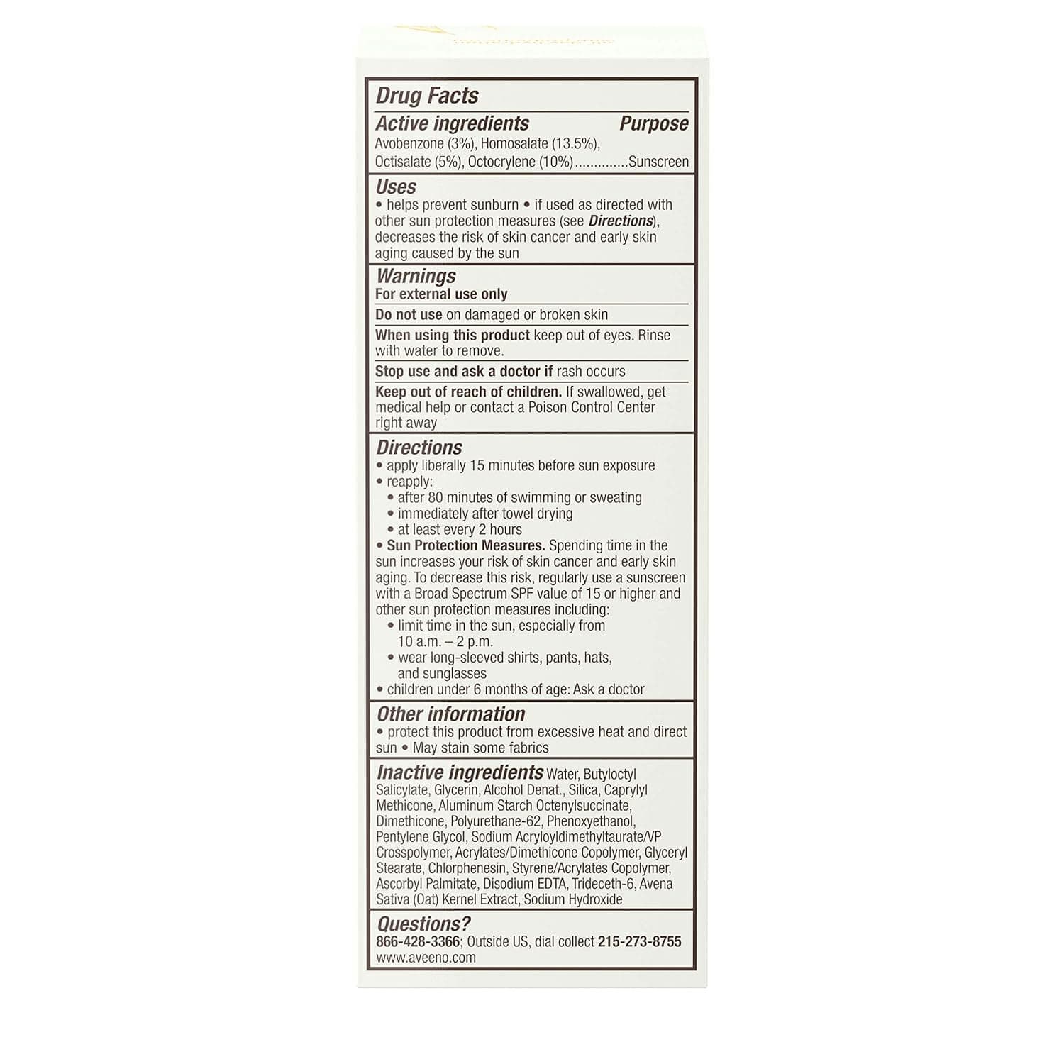 Aveeno Protect + Hydrate Moisturizing Face Sunscreen, SPF 60, 2 oz - Each - Image 3