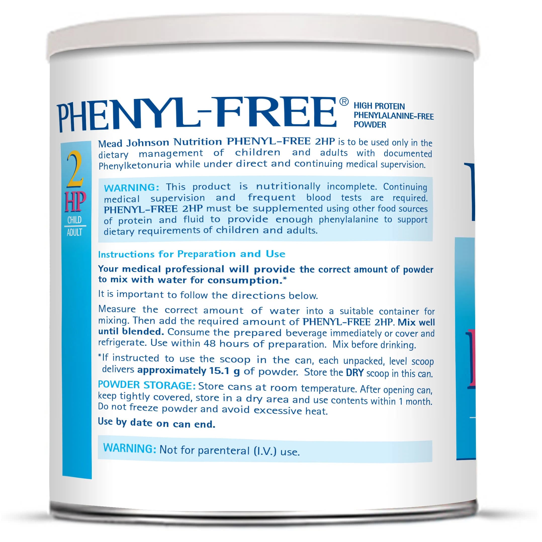 Mead Johnson Phenyl-Free 2HP High-Protein Medical Food Powder - Image 2