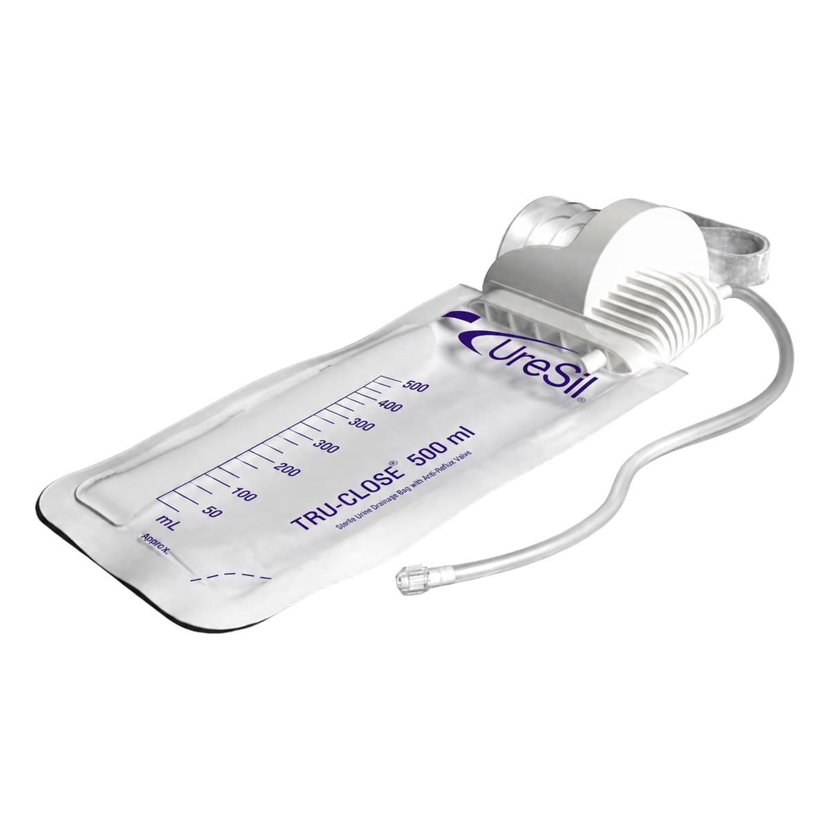 Uresil Tru-Close Suction Drainage Bag, 500 ml without Drainage Port - Box of 10 - Image 1