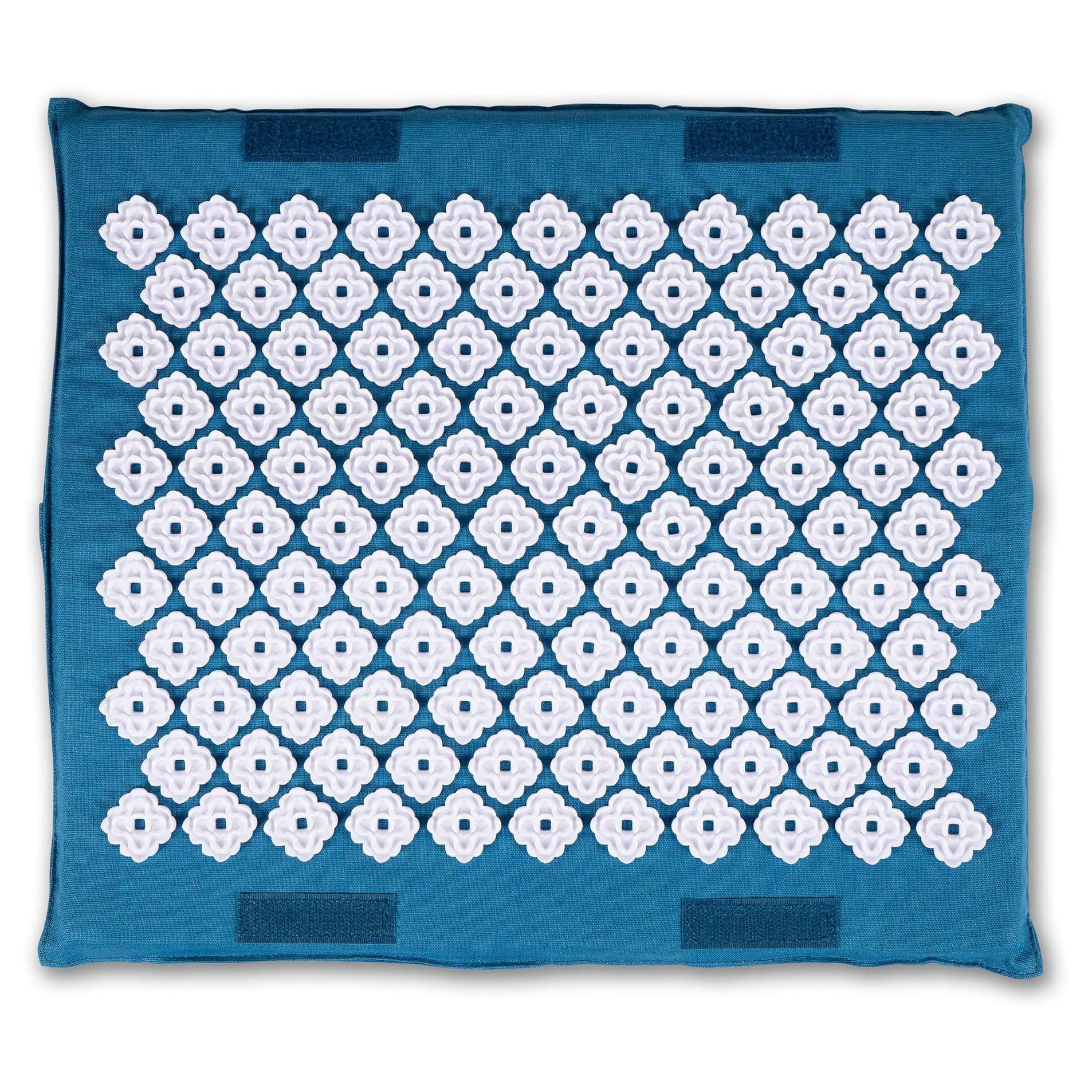 Kanjo Acupressure Foot Mat, Sapphire & White, 14 x 16 x 1 Inch - Each - Image 1