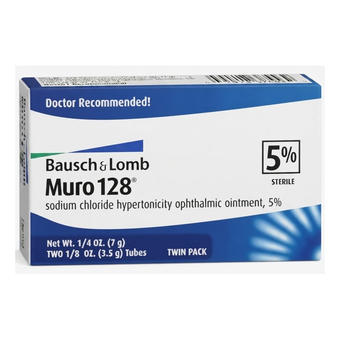 Muro 128 Eye Lubricant Eye Ointment, 3.5 Gram, Twin Pack - Each