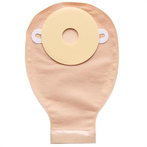 Nu hope Brief Precut drainable pouch, 12 oz, Convex, 1 Inch - Box of 10 - Image 1