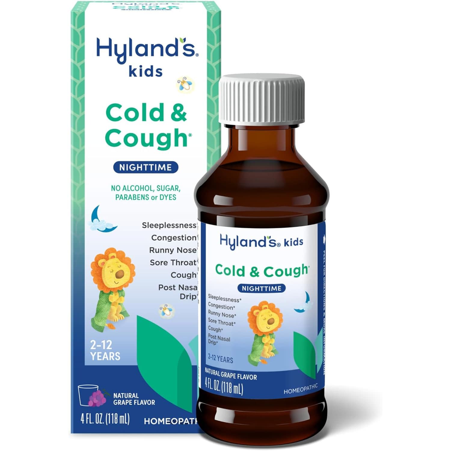 Hyland's Naturals Kids Cough & Mucus, Night, 4 oz - Each - Image 1