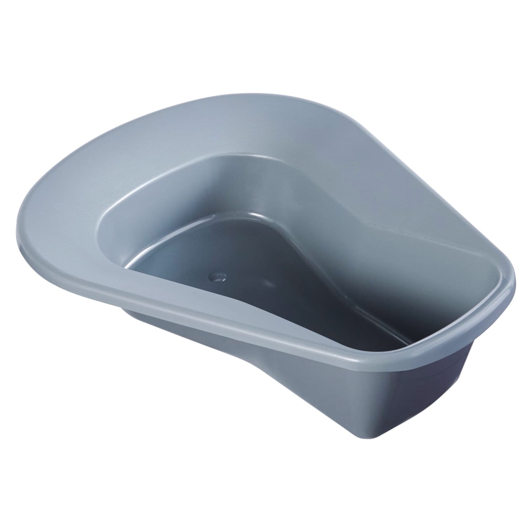 McKesson Stackable Bedpan Graphite 15 L Inch Single Patient Use - Image 3