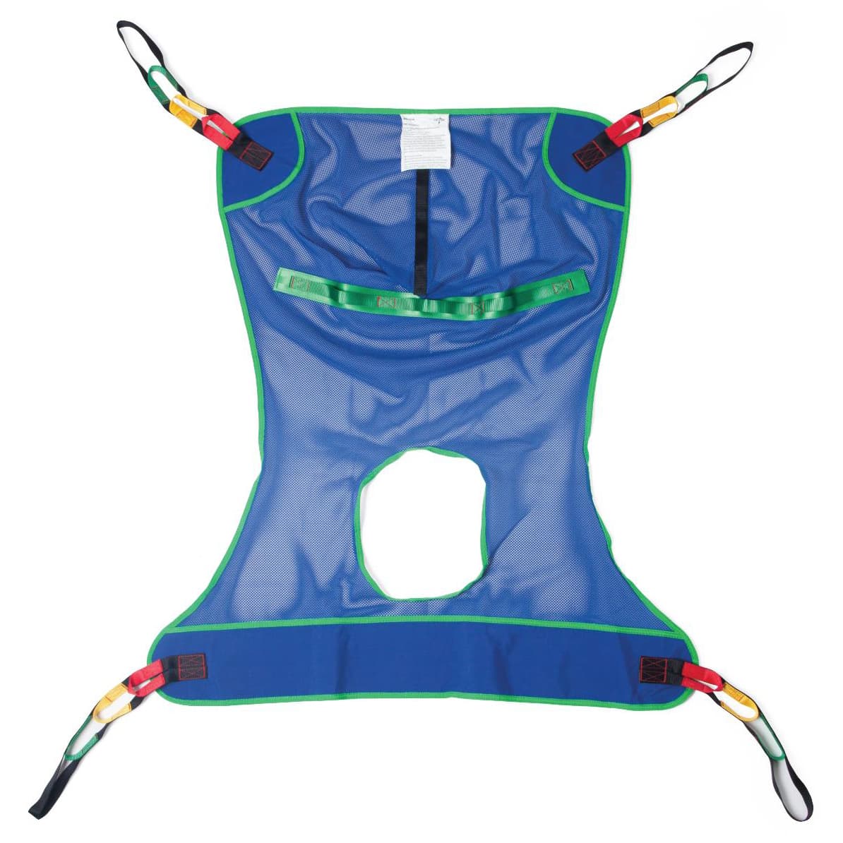 Medline Reusable Full-Body Patient Sling With Commode Opening, Mesh, Extra Large - Image 2