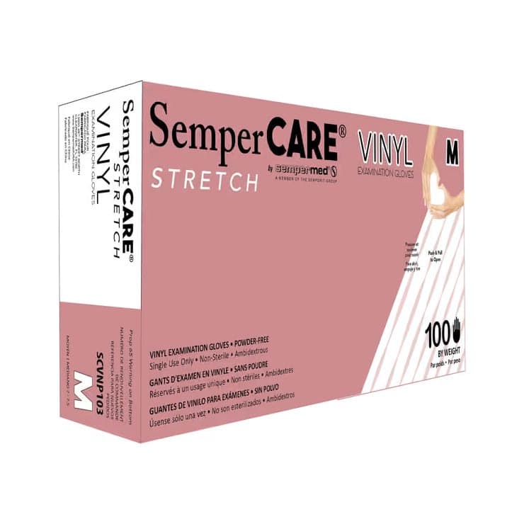 SemperCare Vinyl Exam Gloves - Image 2