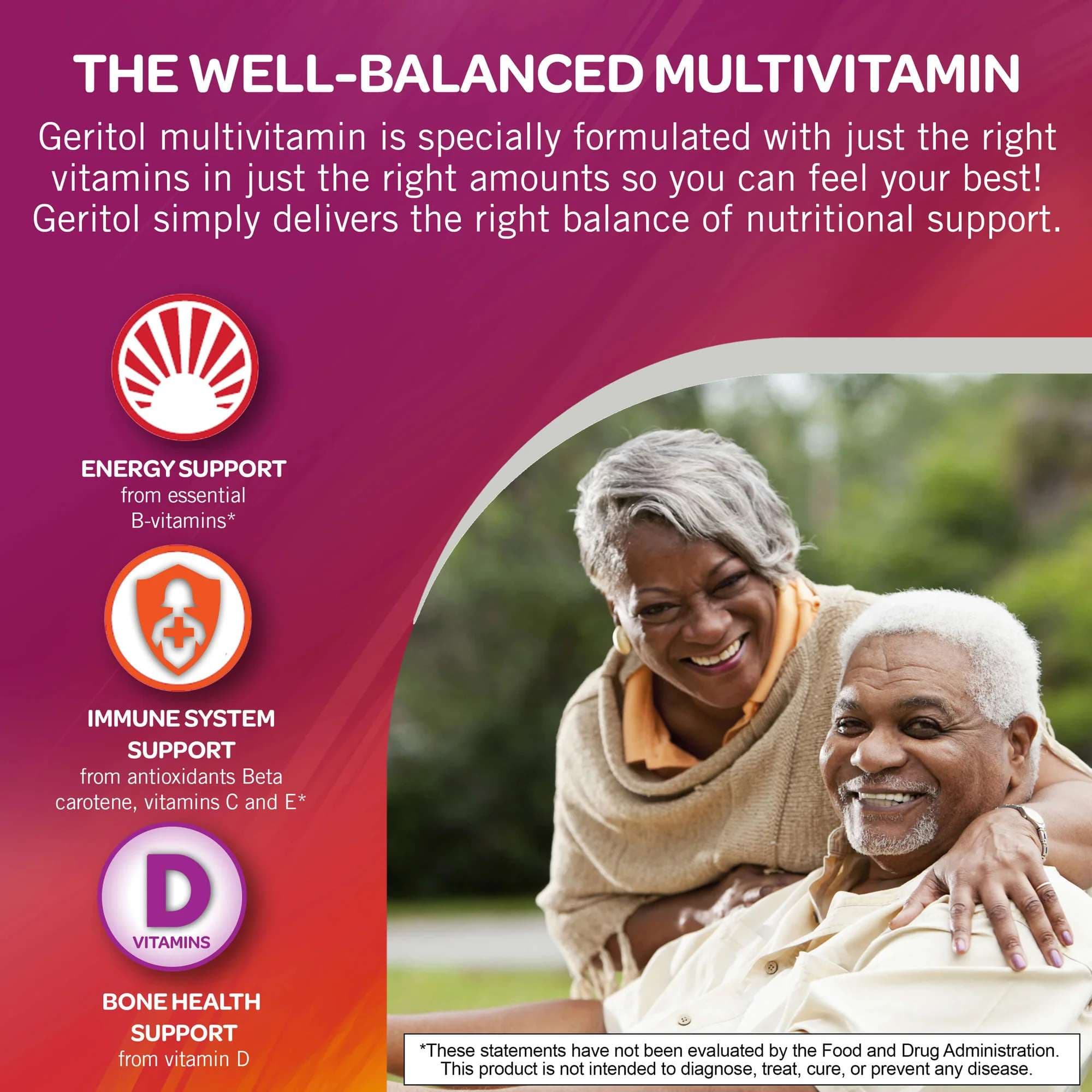 Geritol Multivitamin Nutrition Support Tablets - Bottle of 100 - Image 3