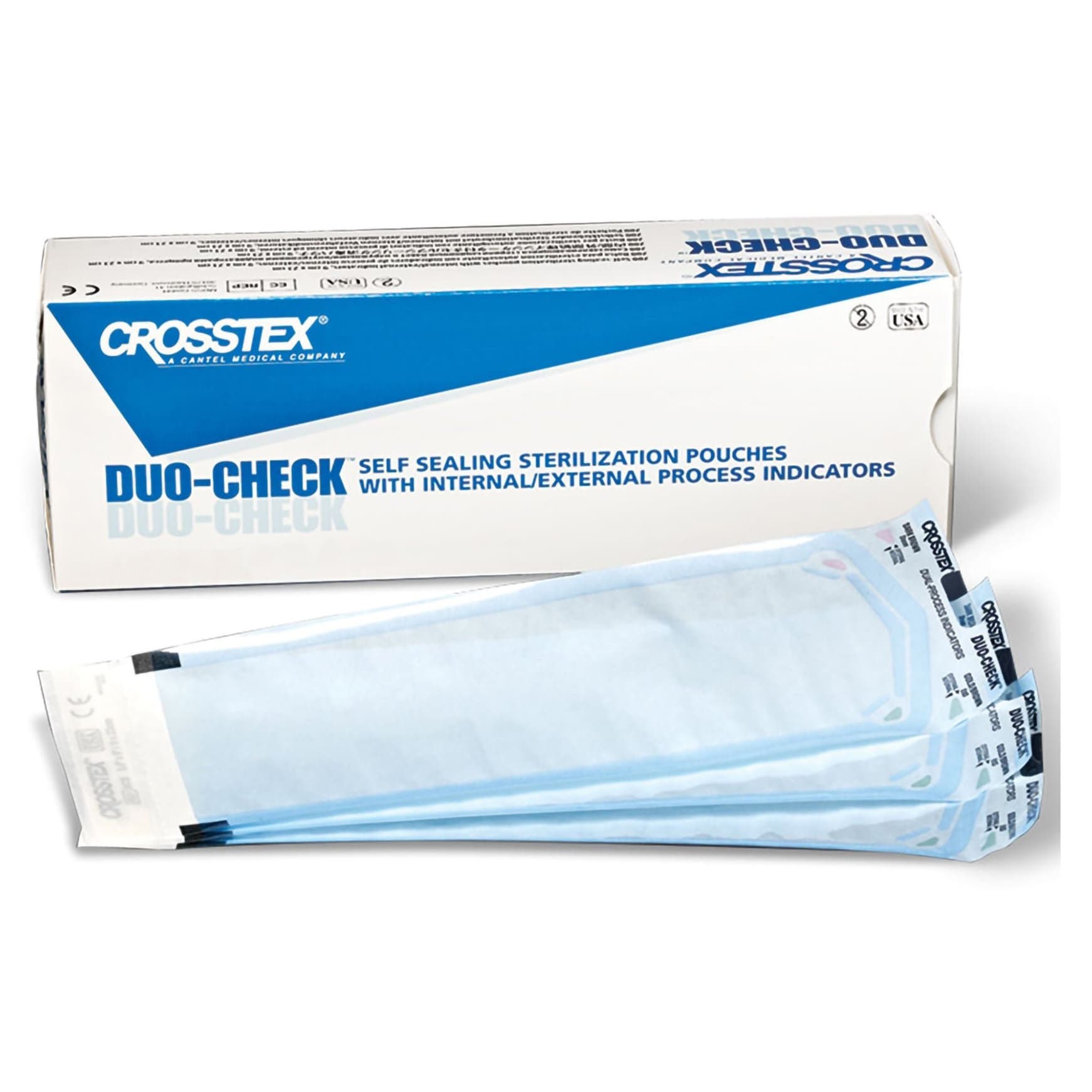 Duo-Check Sterilization Pouch, 5-1/4 x 10 Inch - Case of 2000 - Image 1