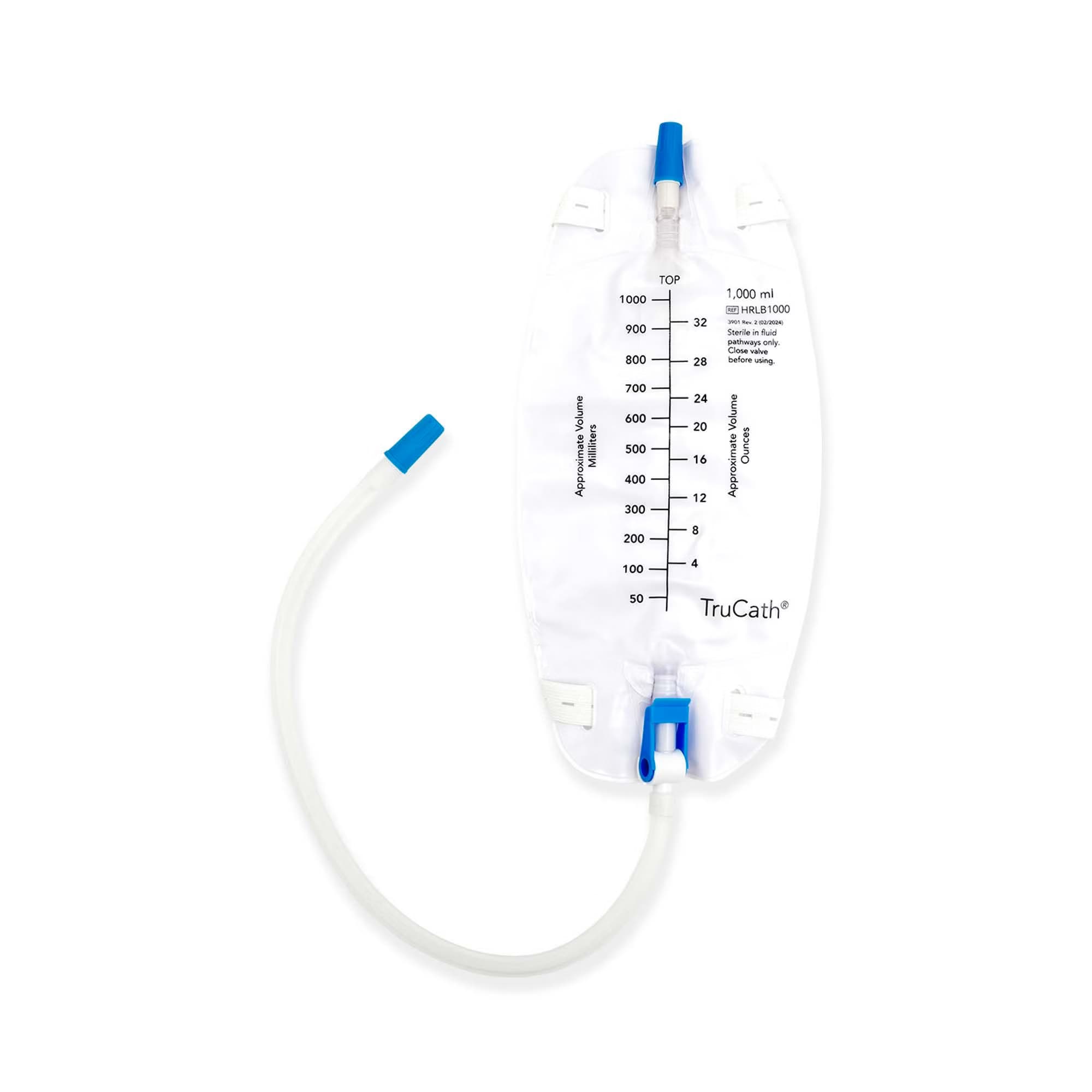 TruCath Premium Urinary Leg Bag, 1000 ml - Each - Image 1