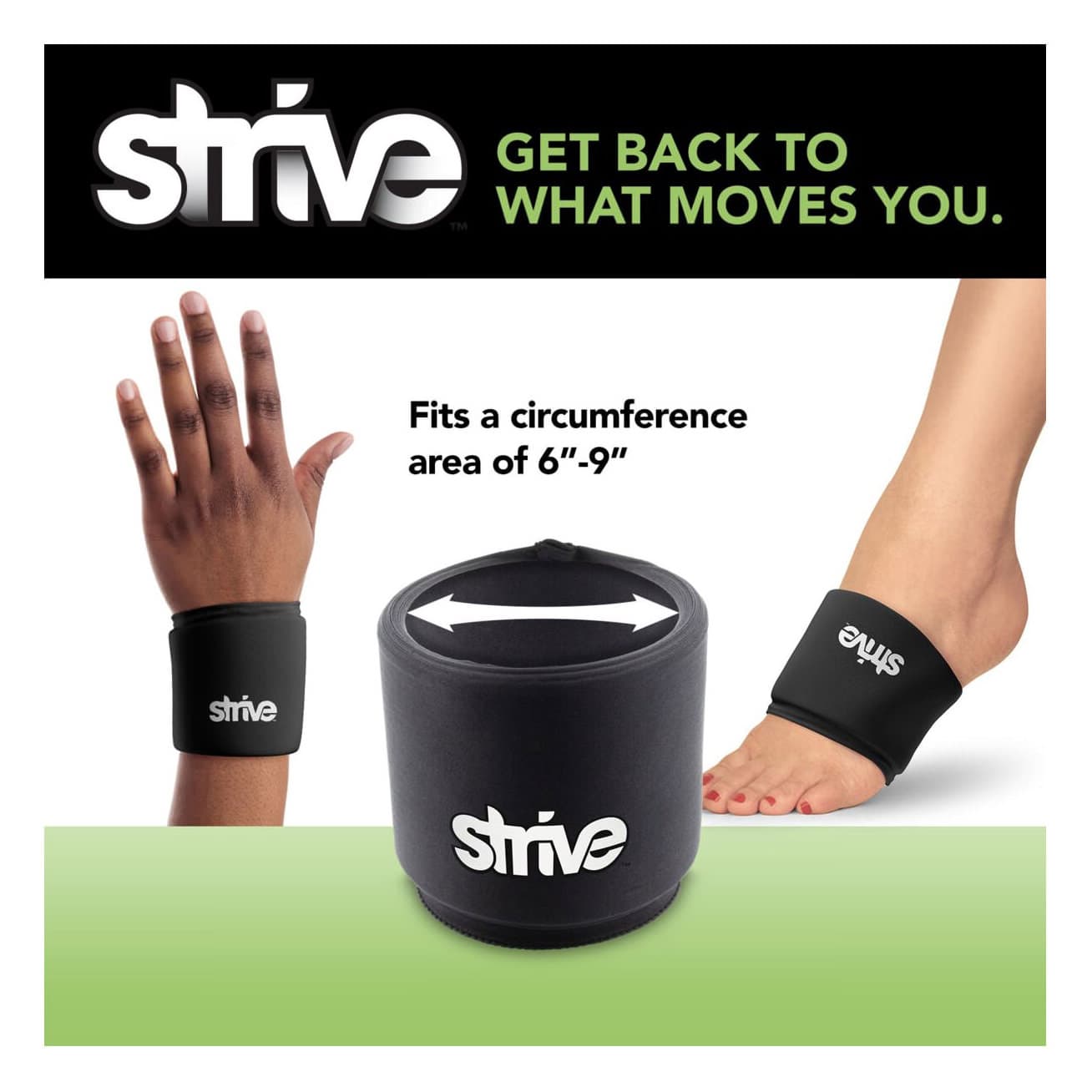 Strive Hot & Cold Gel Pack Sleeves, Wrist & Foot - Image 3