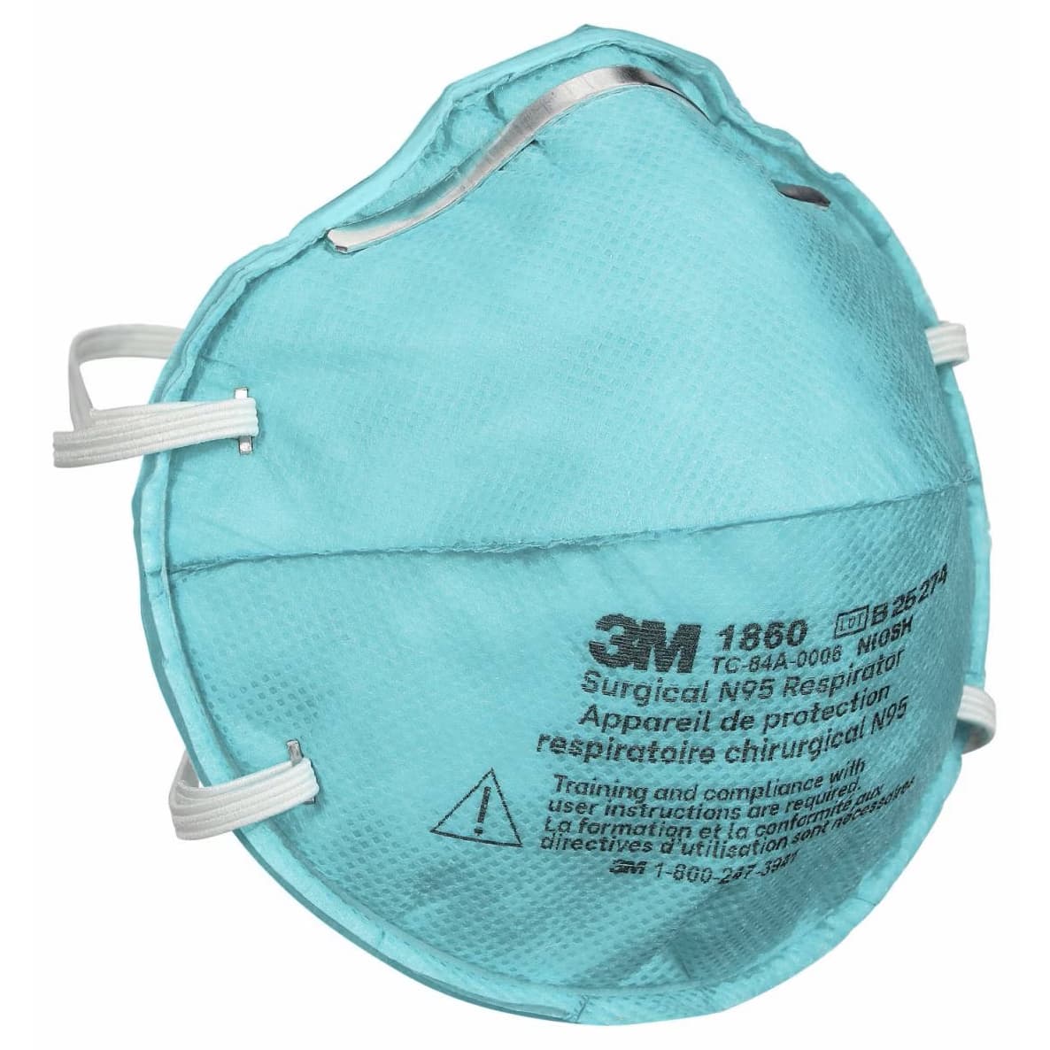 3M Particulate Respirator and Surgical Mask, Adjustable Noseclip - Image 2