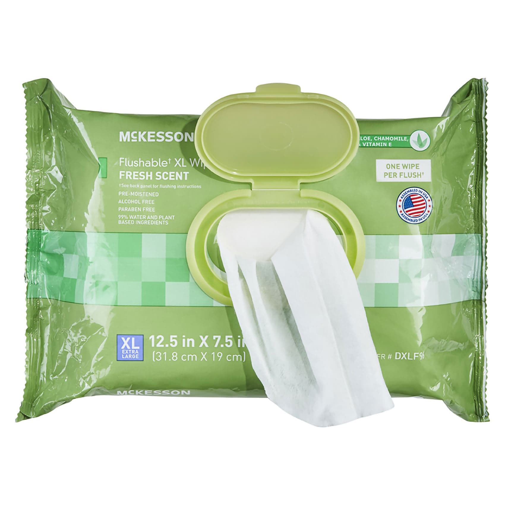 McKesson Soft Pack Flushable XL Personal Wipe - Image 2
