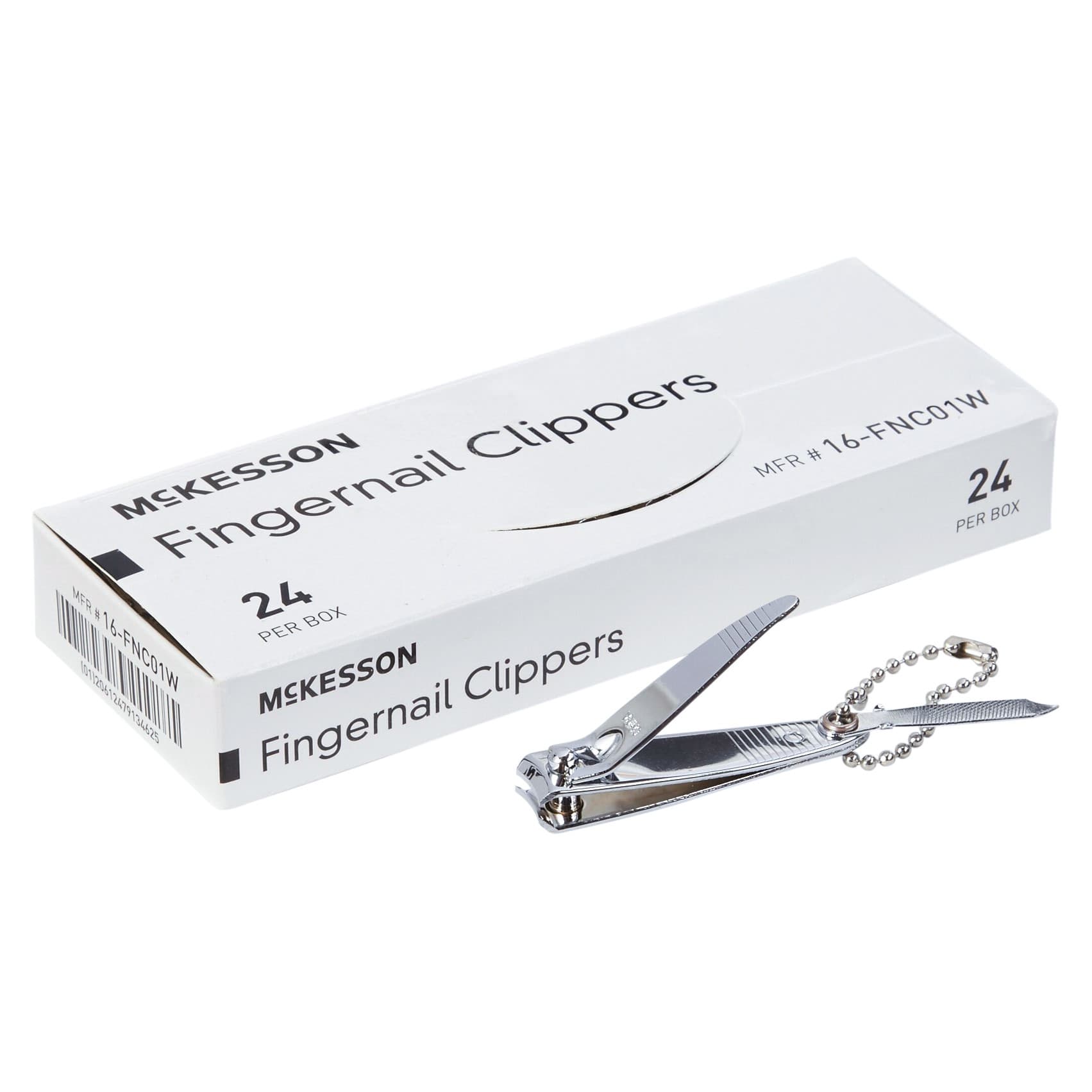 McKesson Fingernail Clippers Thumb Squeeze Lever Curved Jaw 12.4 x 54.4 x 13.5 mm - Image 1