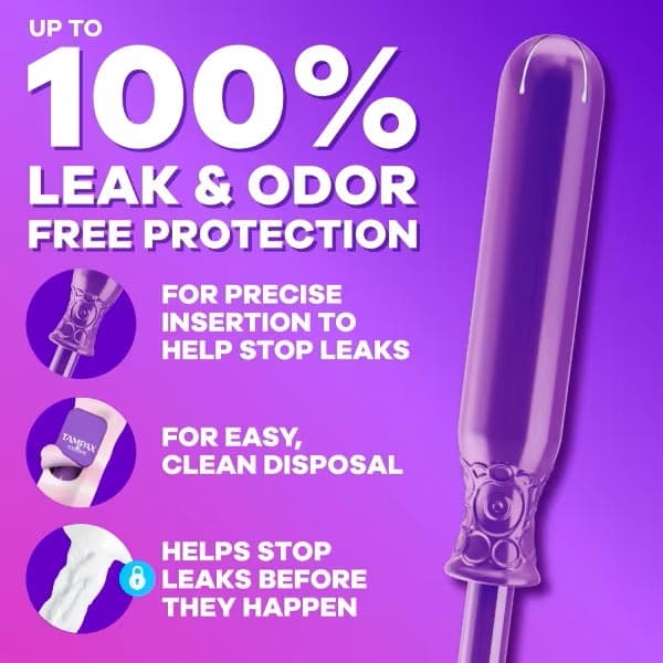 Tampax Radiant Tampons with LeakGuard Braid - Image 2