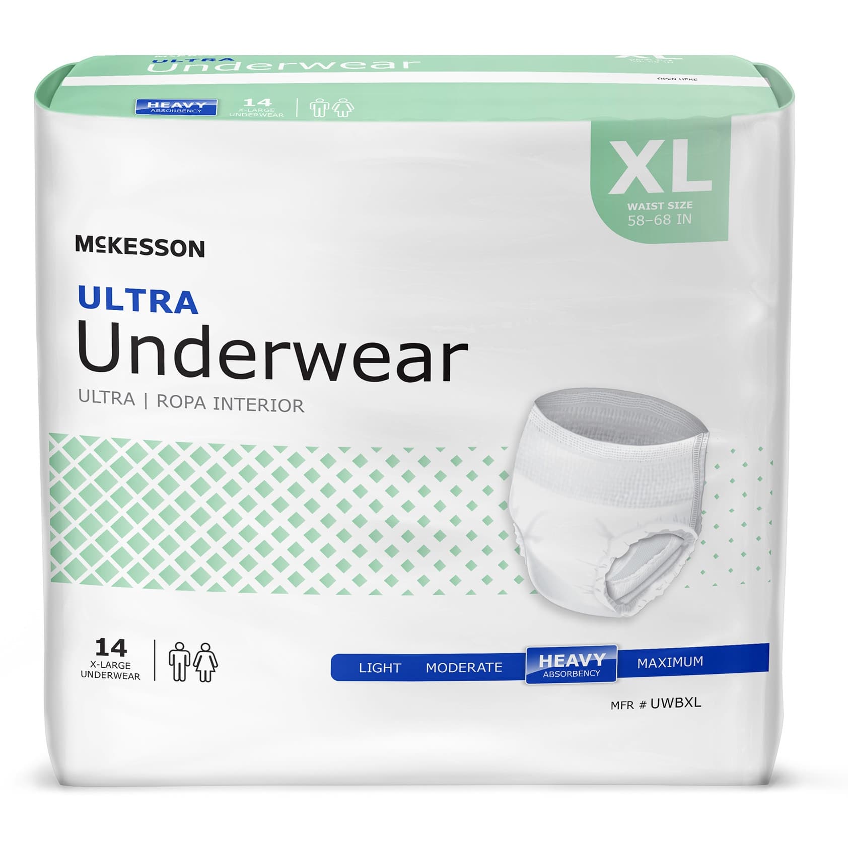 McKesson Ultra Incontinence Underwear, Extra Large - Case of 56 - Image 1