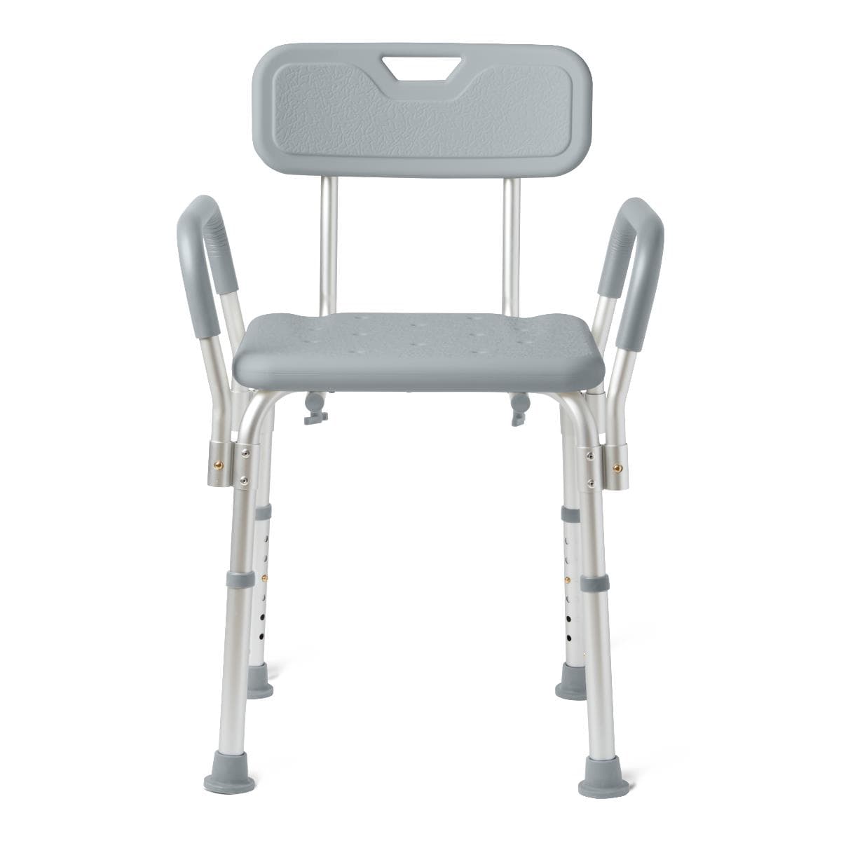 Medline Shower Chair with Backrest, Gray - 350 lb