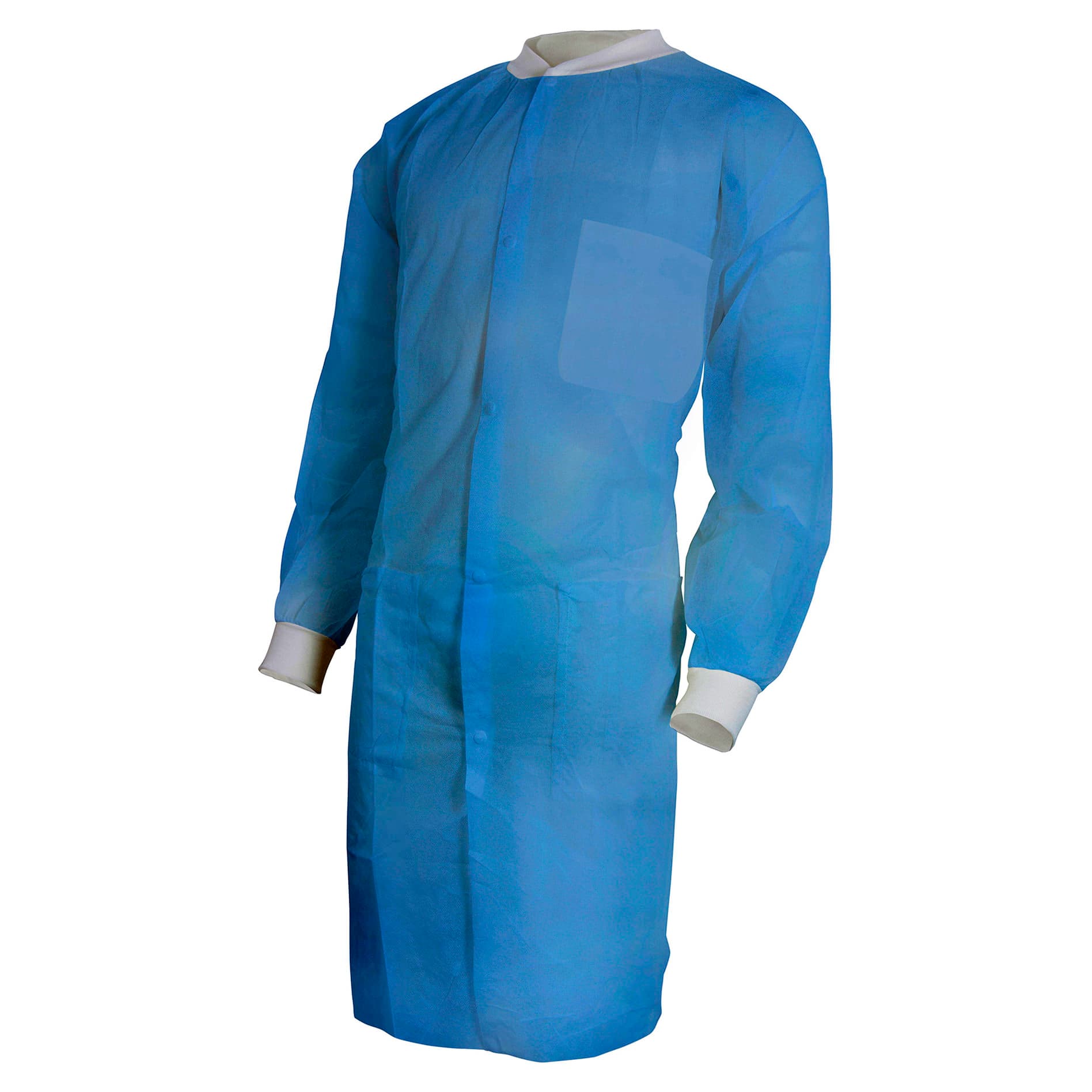 McKesson Lab Coat, Blue, Large-Extra Large - Bag of 10 - Image 1