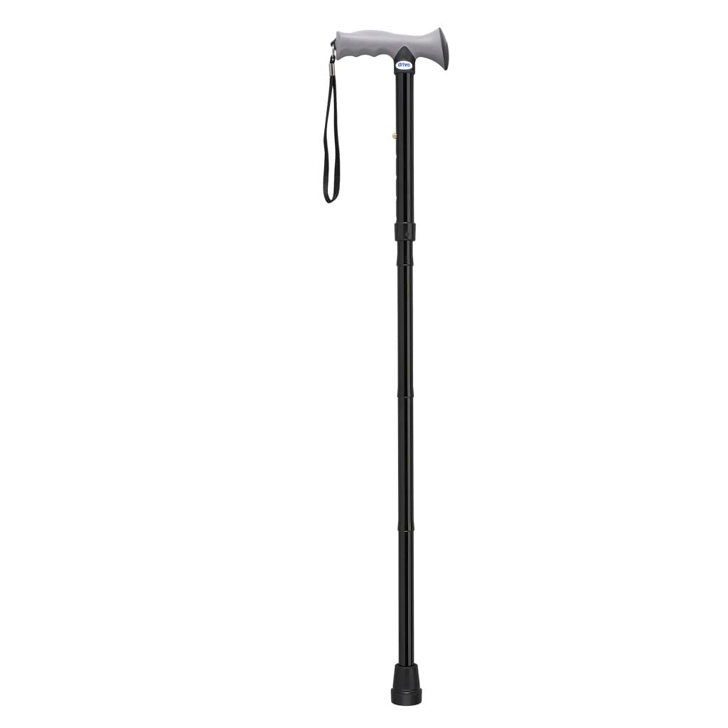 Drive Aluminum Folding Cane With Gel Grip, Black - Each - Image 1
