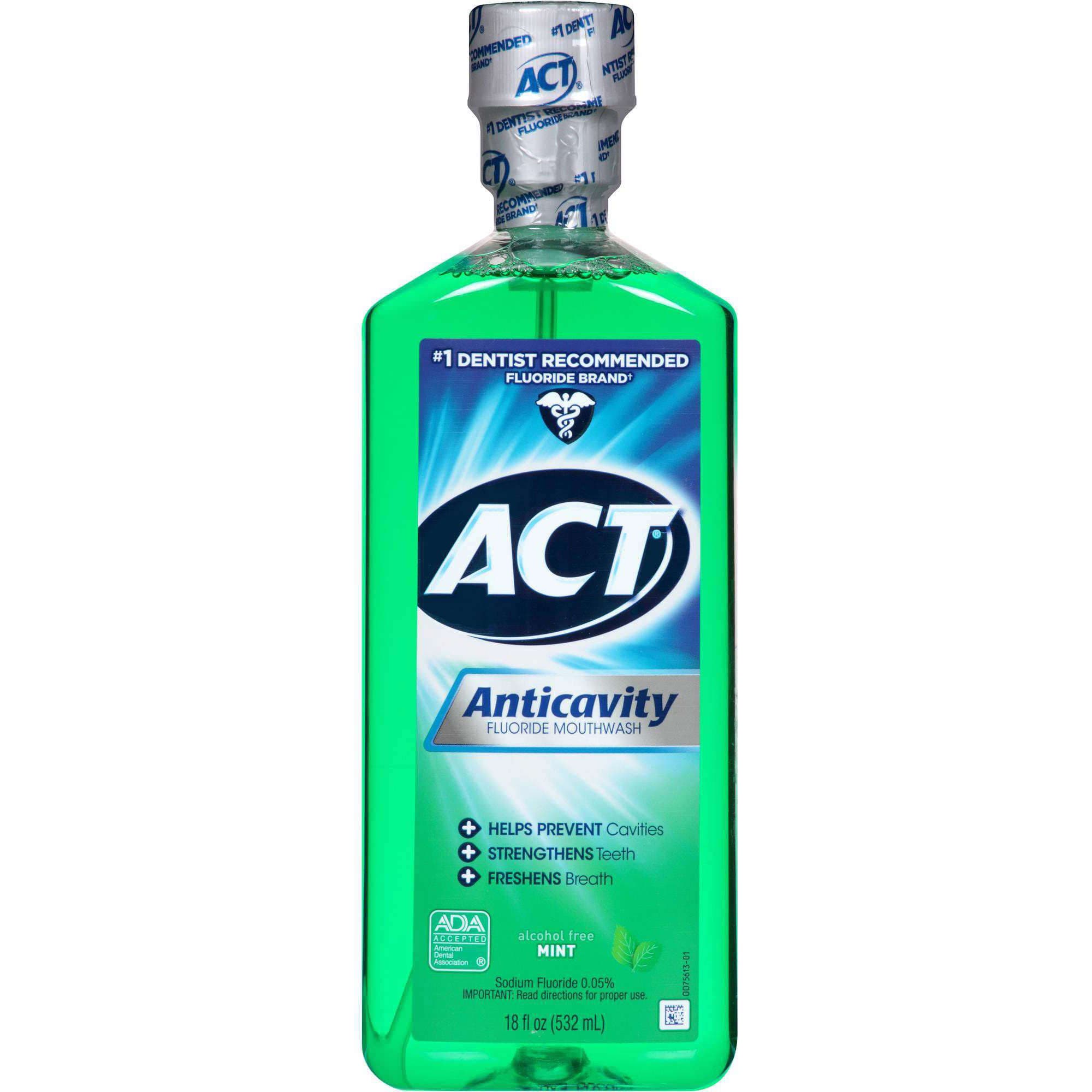 Act Flouride Rinse Mint Flavor, 18 oz