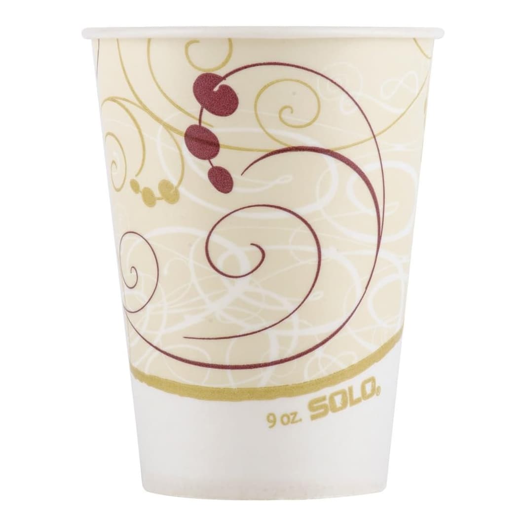 Solo Drinking Cup Symphony Print Without Graduations Without Handle Cold, 9 oz. - Sleeve of 100 - Image 1