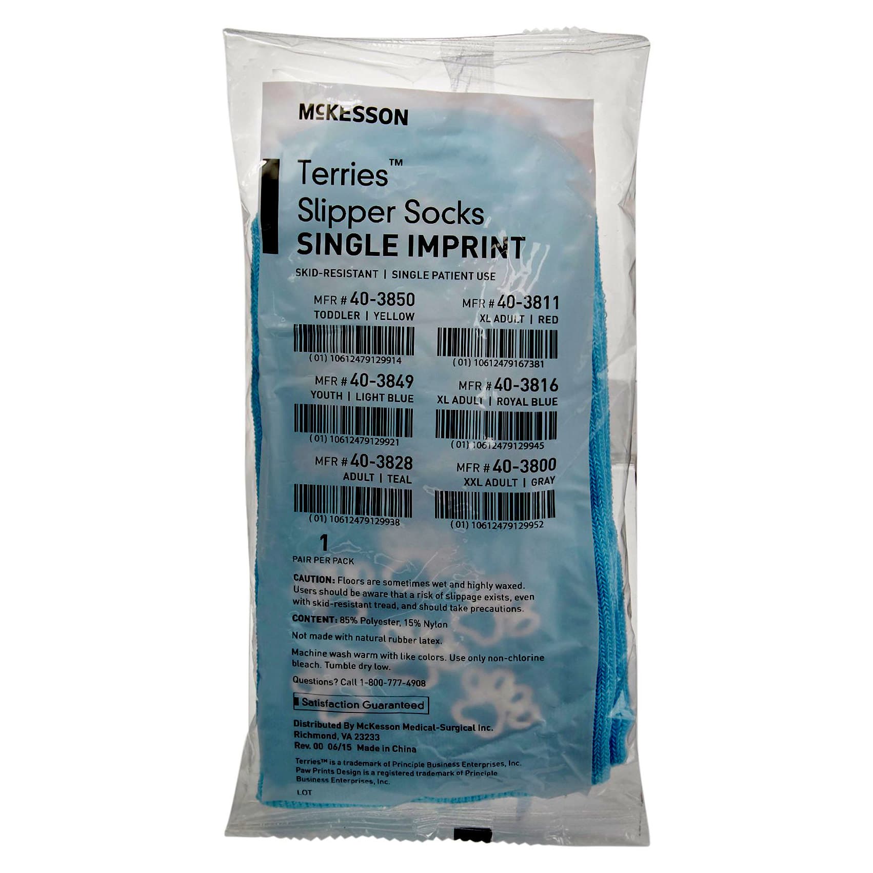 McKesson Terries Slipper Socks Single Imprint - Image 2