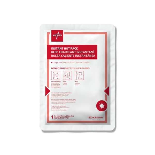 Medline Instant Hot Pack, Disposable, 6 x 9 Inch, Large - Case of 24 - Image 1