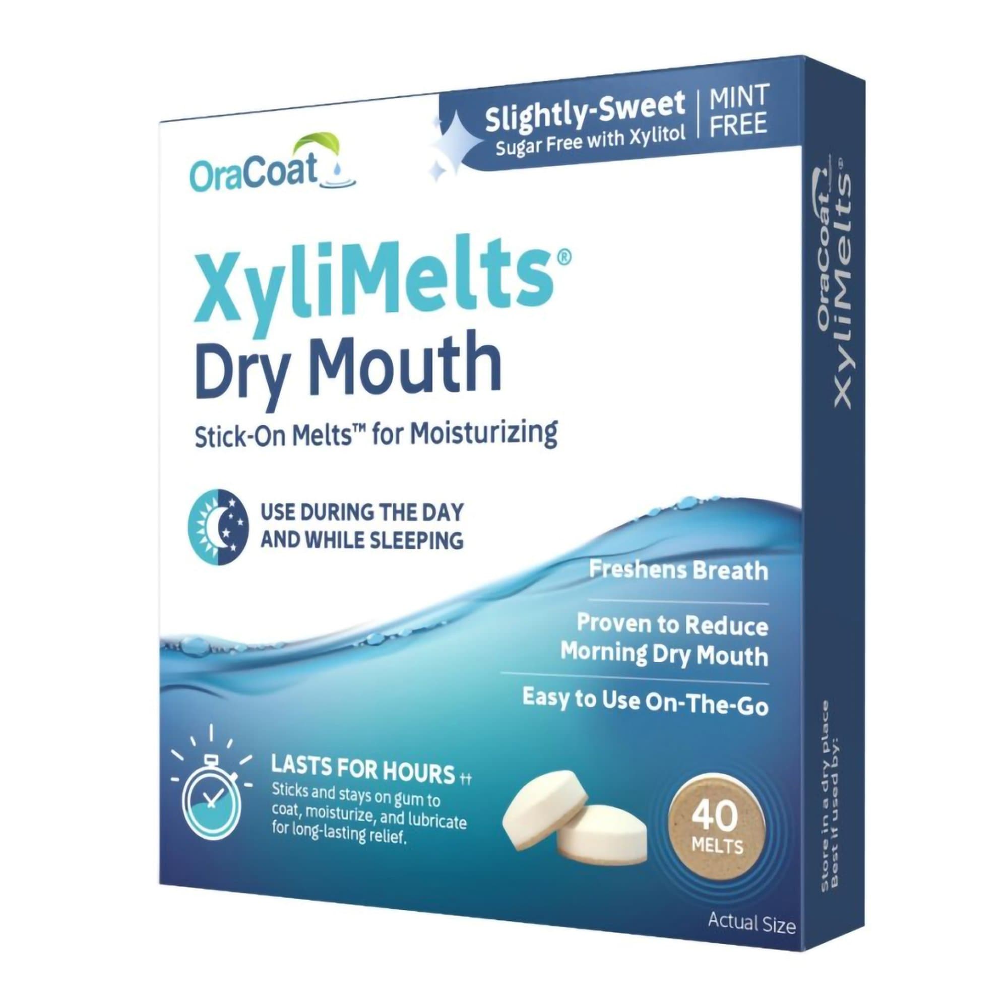 OraCoat XyliMelts Dry Mouth Mild Mints - Carton of 40 - Image 3