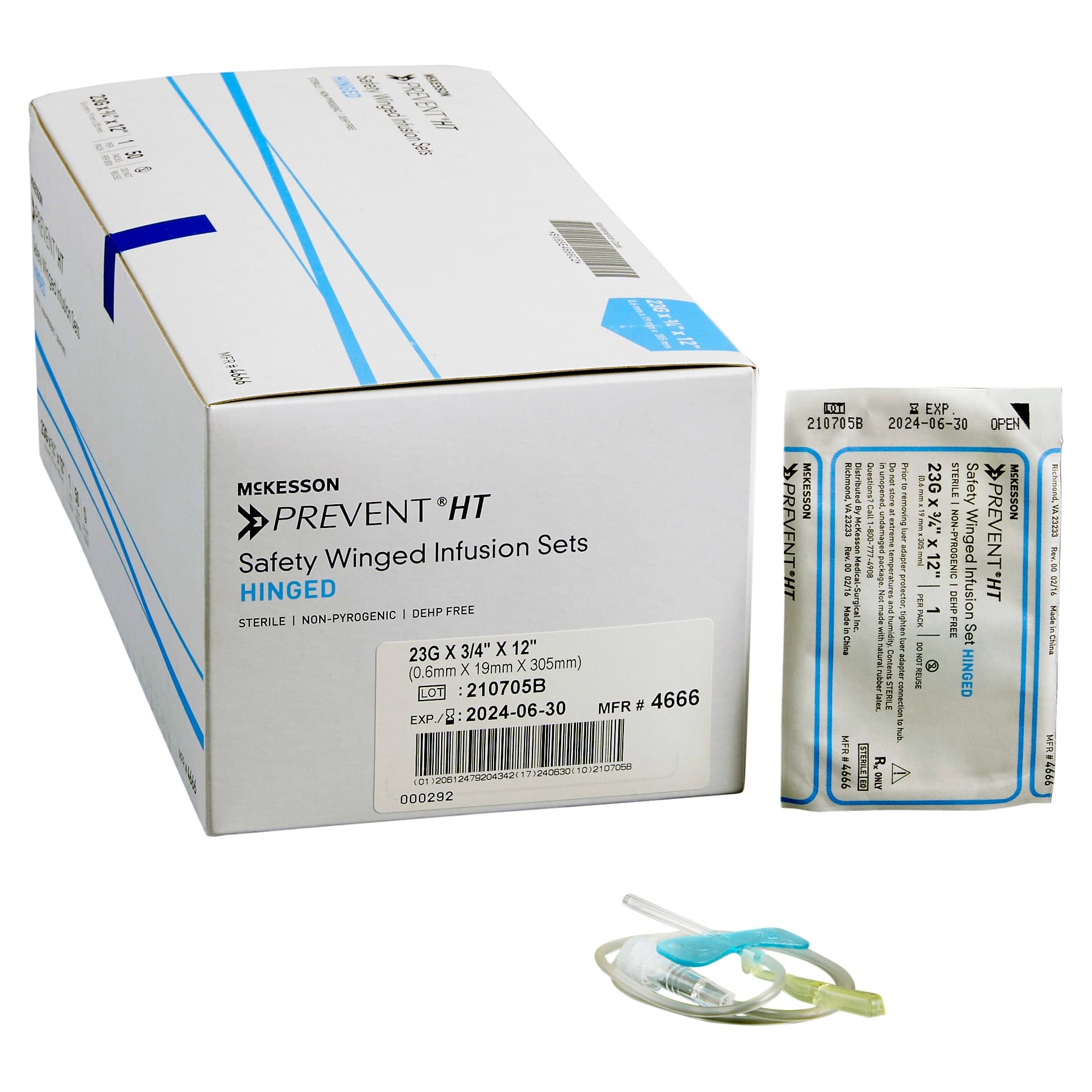 McKesson Prevent Safety Winged Infusion Sets