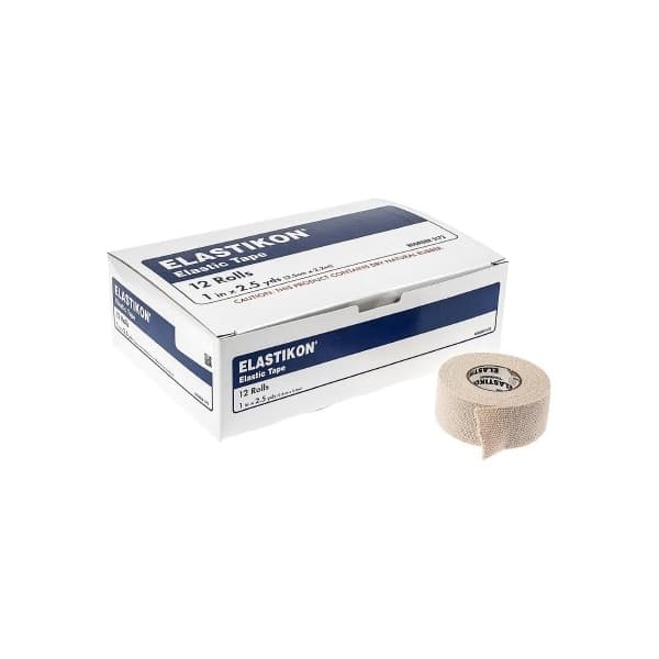 Actimove Elastikon Elastic Tape Tan NonSterile, 1 Inch x 2-1/2 Yard - Box of 12 - Image 1