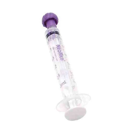 NeoConnect Enteral Oral Syringe, Purple, 3 ml, Non Enfit - Each - Image 1
