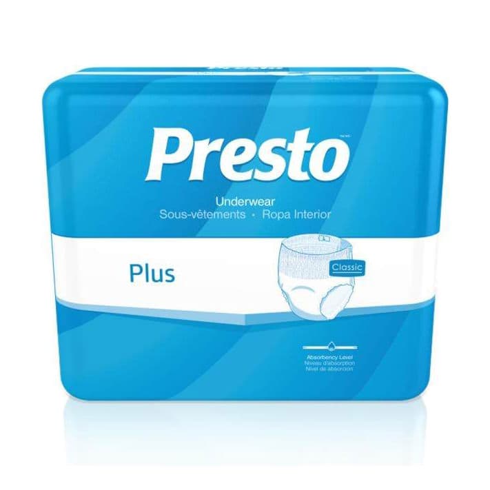 Presto Classic Plus Absorbency Incontinence Underwear, Medium - Image 2