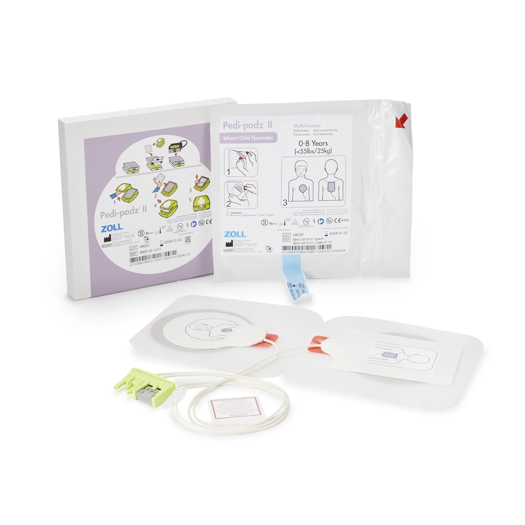 Pedi-padz II Pediatric Electrode for AED Plus Defibrillator - Image 1