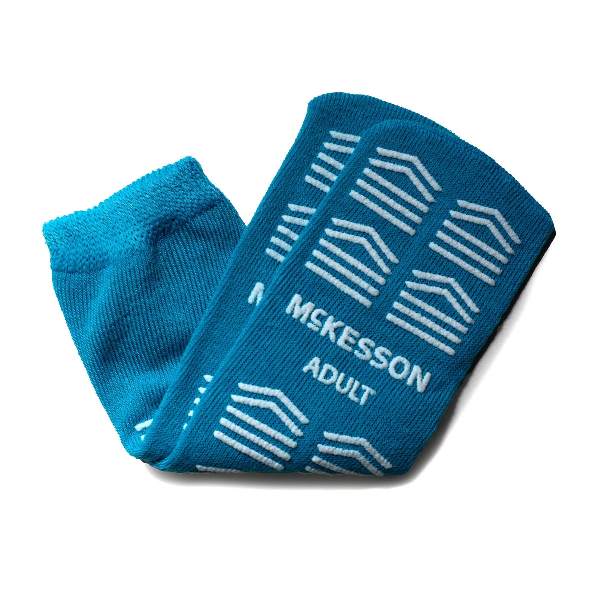 McKesson Unisex Adult Double Tread Slipper Socks, X-Large, Blue - Case of 48 - Image 1