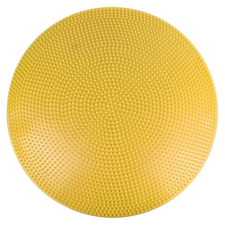 CanDo Inflatable Balance Disc, 14 Inch Diameter, Yellow - Image 1